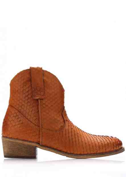 Hnědé kožené kovbojské boty Online Shoes Velikost: 38