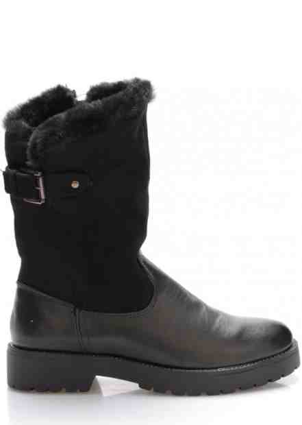 Černé polokozačky s hrubou podrážkou Claudia Ghizzani Velikost: 36