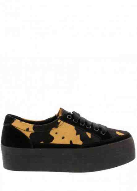 Tygrované kožené tenisky na platformě Sixtyseven Velikost: 37