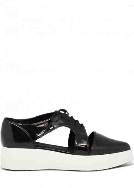 Černé boty na platformě s průstřihy Sixtyseven Velikost: 36