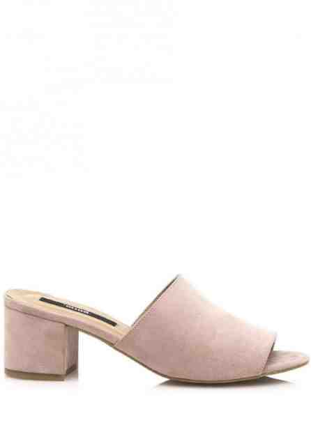 Béžové pantofle na podpatku MTNG Velikost: 36