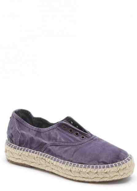 Fialové ekologické tenisky na espadrilové podrážce Natural World Velikost: 36