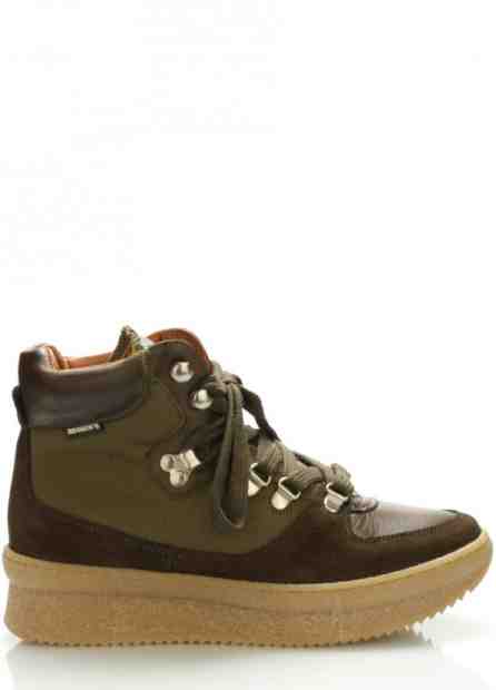 Tmavě zelené kožené boty Roobins Velikost: 36