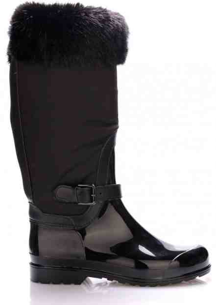 Černé italské nižší holiny s kožešinou M&amp;G Velikost: 39