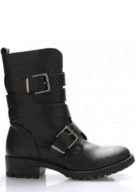 Černé pevné kotníkové boty Monshoe Velikost: 37