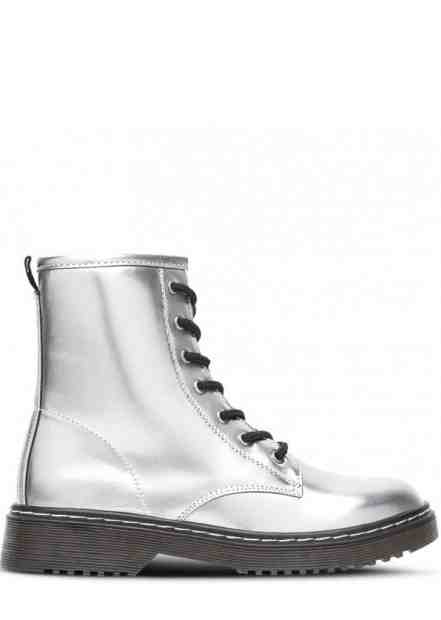 Break &amp; Walk Stříbrné kotníkové šněrovací boty Break&amp;Walk Velikost: 36