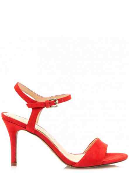 Červené sandály na jehlovém podpatku Maria Mare Velikost: 36