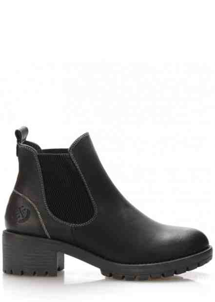 Černé boty na širokém podpatku Jane Klain Velikost: 36