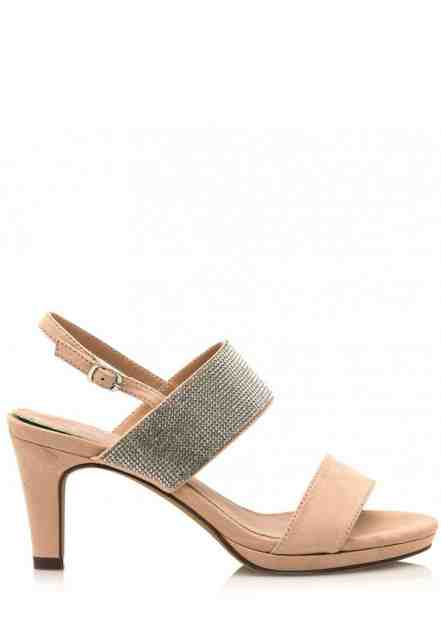 Béžové sandálky se širšími pásky Maria Mare Velikost: 38