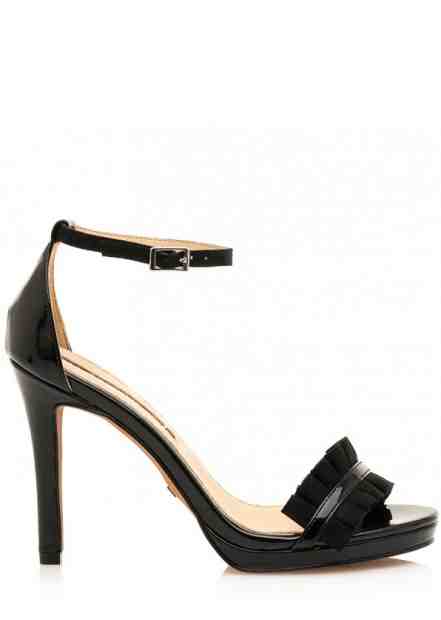 Černé sandálky na vyšším podpatku Maria Mare Velikost: 36