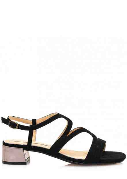 Černé sandály se širokým podpatkem Maria Mare Velikost: 36