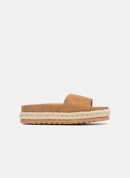 Hnědé pantofle s espadrilovou podrážkou MTNG Velikost: 36