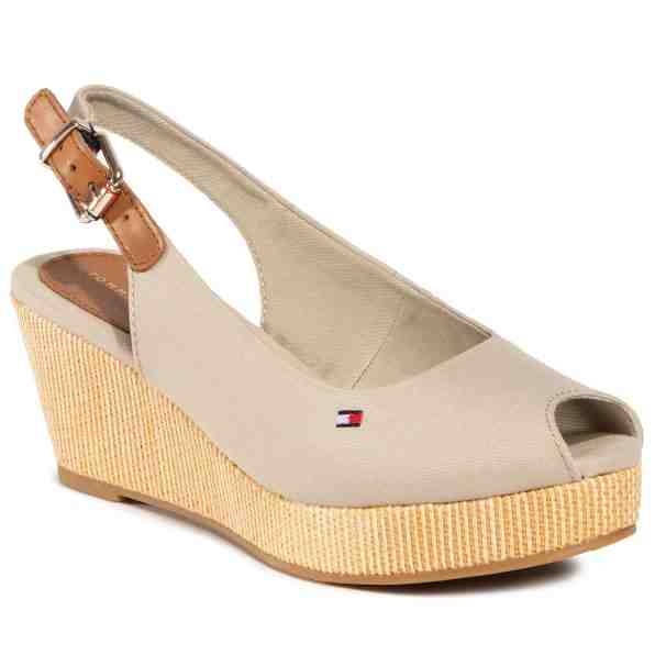 TOMMY HILFIGER Iconic Elba Sling Back Wedge FW0FW04788