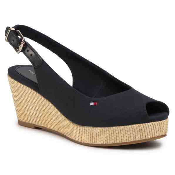 TOMMY HILFIGER Iconic Elba Sling Back Wedge FW0FW04788