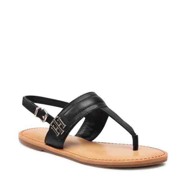 TOMMY HILFIGER Hardware Th Flat Leather Sandal FW0FW05912
