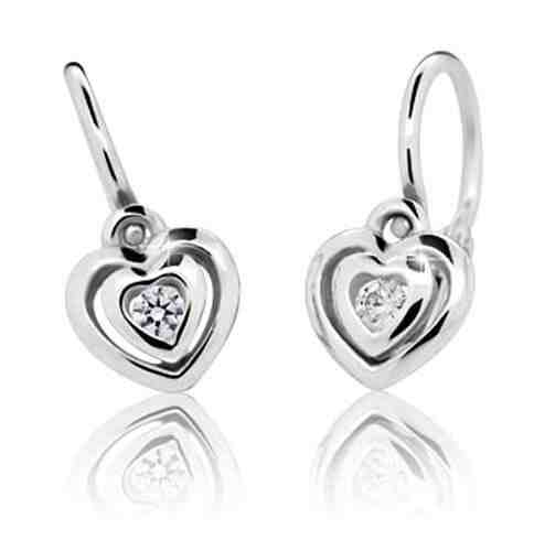 Cutie Jewellery Dětské náušnice z bílého zlata C2177-10-10-X-2 + 2 měsíce na vrácení zboží