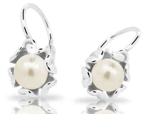 Cutie Jewellery Dětské náušnice s perlou C2396-10-C2-S-2 + 2 měsíce na vrácení zboží