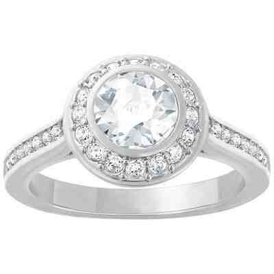 Swarovski Třpytivý prsten s krystaly Swarovski Angelic 1081952 60 mm + 2 měsíce na vrácení zboží