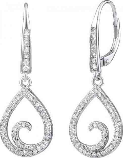 Silvego Třpytivé stříbrné náušnice JJJE0011 + 2 měsíce na vrácení zboží