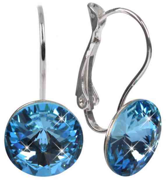 Troli Náušnice Rivoli 12 mm Aquamarine + 2 měsíce na vrácení zboží
