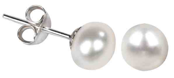 JwL Luxury Pearls Náušnice z pravých bílých perel JL0026 + 2 měsíce na vrácení zboží
