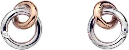 Hot Diamonds Náušnice Eternity Interlocking Stud DE309 + 2 měsíce na vrácení zboží