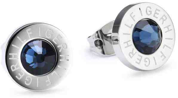 Tommy Hilfiger Ocelové náušnice s modrým krystalem TH2700260 + 2 měsíce na vrácení zboží