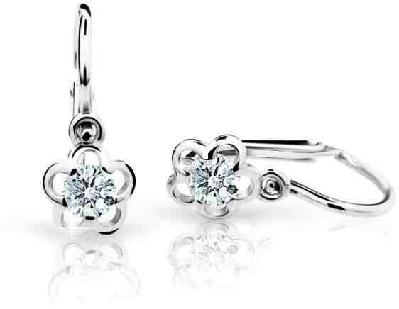 Cutie Jewellery Dětské náušnice z bílého zlata C1945-10-X-2 růžová + 2 měsíce na vrácení zboží