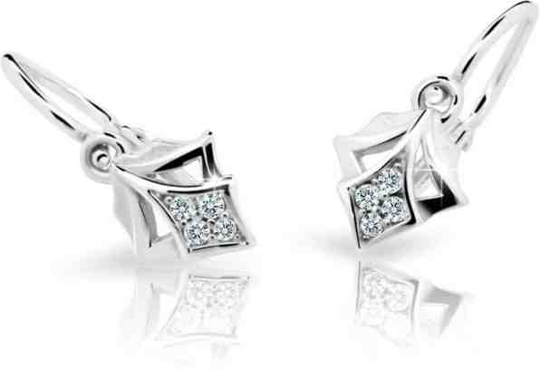 Cutie Jewellery Dětské náušnice z bílého zlata C2220-10-10-X-2 + 2 měsíce na vrácení zboží