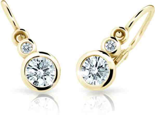 Cutie Jewellery Dětské náušnice ze žlutého zlata C1984-10-X-1 růžová + 2 měsíce na vrácení zboží