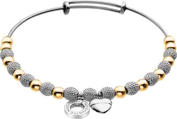 Hot Diamonds Ocelový náramek Emozioni Yellow Gold and Silver Ula DC099 + 2 měsíce na vrácení zboží