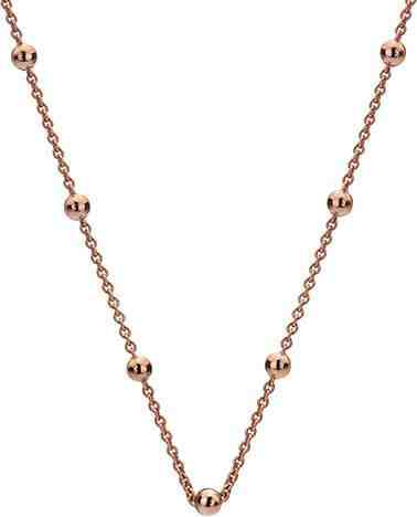 Hot Diamonds Stříbrný řetízek Emozioni Rose Gold Cable with Ball CH004 + 2 měsíce na vrácení zboží