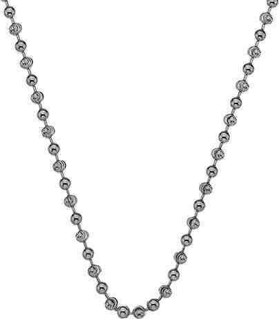 Hot Diamonds Stříbrný řetízek Emozioni Rhod Plated Bead Chain 45 CH016 + 2 měsíce na vrácení zboží