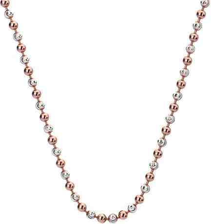 Hot Diamonds Stříbrný řetízek Emozioni Silver and Rose Gold Bead 45 CH019 + 2 měsíce na vrácení zboží