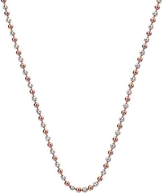 Hot Diamonds Stříbrný řetízek Emozioni Silver and Rose Gold Bead CH020 + 2 měsíce na vrácení zboží