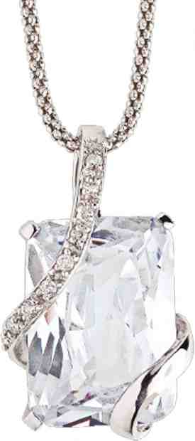 Preciosa Náhrdelník Graceful White 5028 00 (řetízek, přívěsek) + 2 měsíce na vrácení zboží