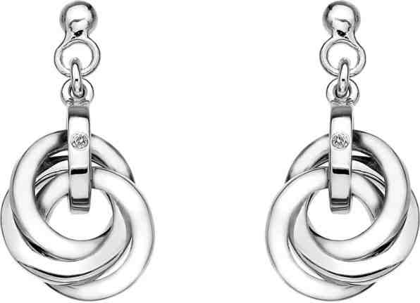 Hot Diamonds Stříbrné náušnice Trio DE388 + 2 měsíce na vrácení zboží