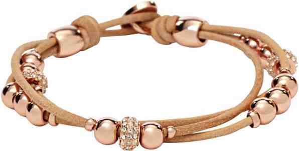 Fossil Elegantní kožený náramek JA6539791 + 2 měsíce na vrácení zboží