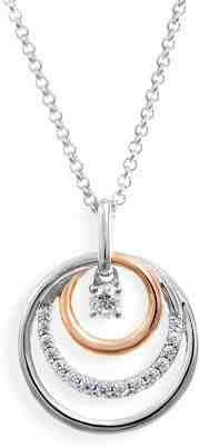 Modesi Náhrdelník J328CZ-R (řetízek, přívěsek) + 2 měsíce na vrácení zboží