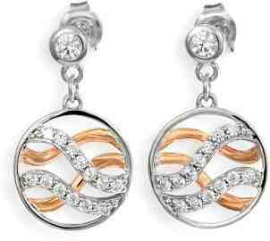 Modesi Náušnice J235CZ-R + 2 měsíce na vrácení zboží