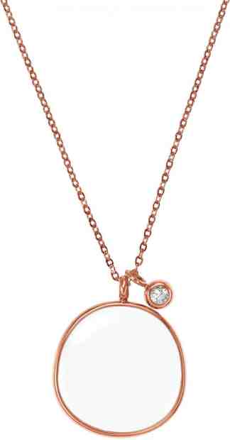 Skagen Bronzový náhrdelník s přívěskem SKJ0567791 + 2 měsíce na vrácení zboží