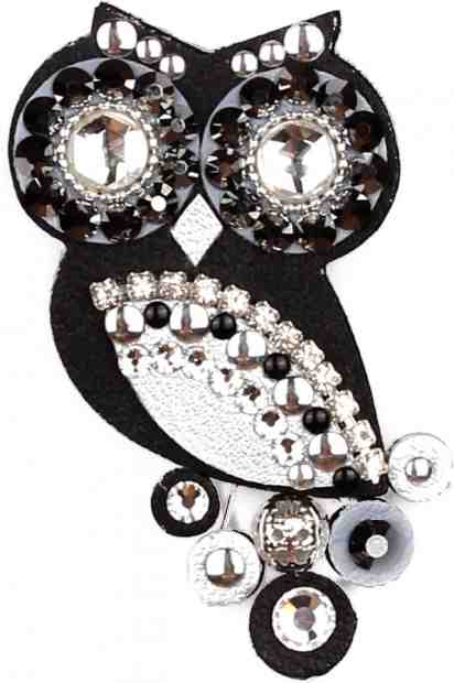 Sovičky Malá soví brož černá + 2 měsíce na vrácení zboží