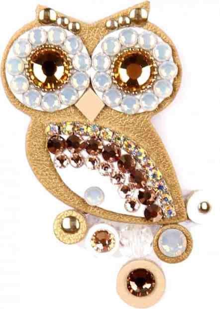 Sovičky Malá soví brož zlatá + 2 měsíce na vrácení zboží