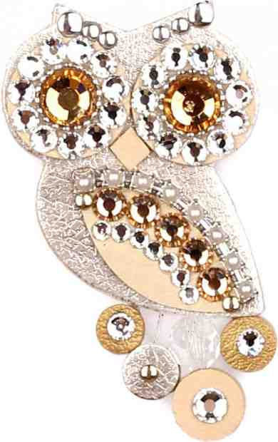 Sovičky Malá soví brož metalická + 2 měsíce na vrácení zboží