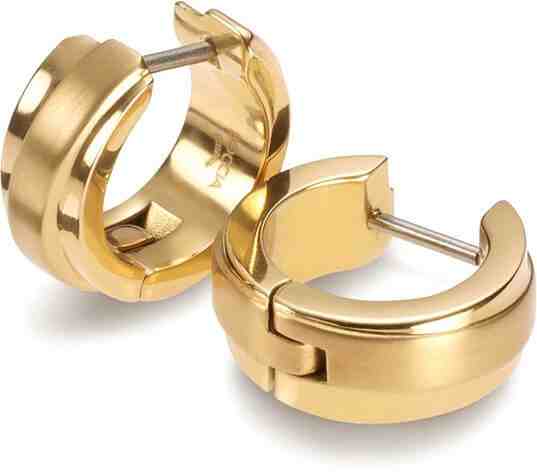 Boccia Titanium Pozlacené titanové náušnice 0560-05 + 2 měsíce na vrácení zboží