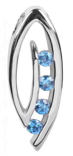 Silver Cat Stříbrný přívěsek s modrými krystaly SC137 + 2 měsíce na vrácení zboží