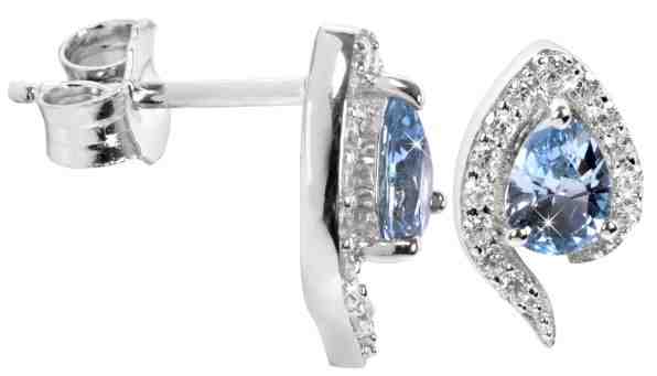 Silver Cat Stříbrné náušnice s krystaly SC117 + 2 měsíce na vrácení zboží