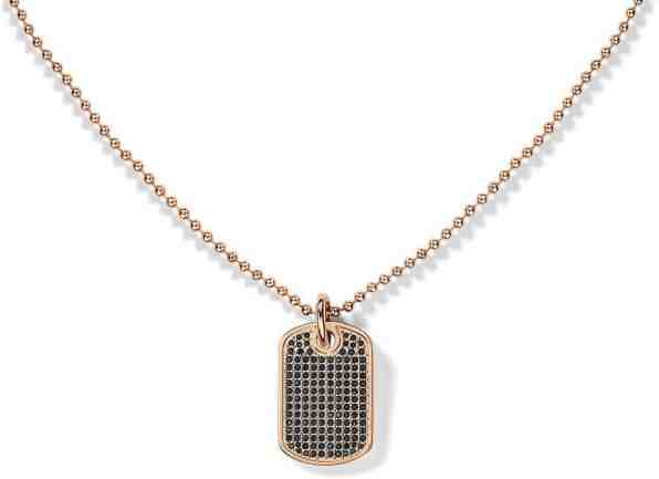 Tommy Hilfiger Náhrdelník Psí známka s černými krystaly TH2700751 + 2 měsíce na vrácení zboží