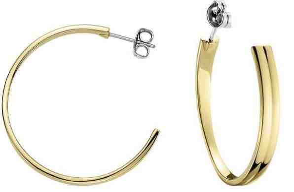 Tommy Hilfiger Pozlacené ocelové náušnice kruhy TH2700730 + 2 měsíce na vrácení zboží