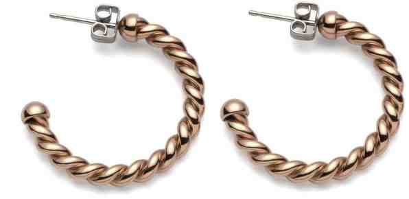 Tommy Hilfiger Zapletené náušnice v barvě růžového zlata TH2700523 + 2 měsíce na vrácení zboží